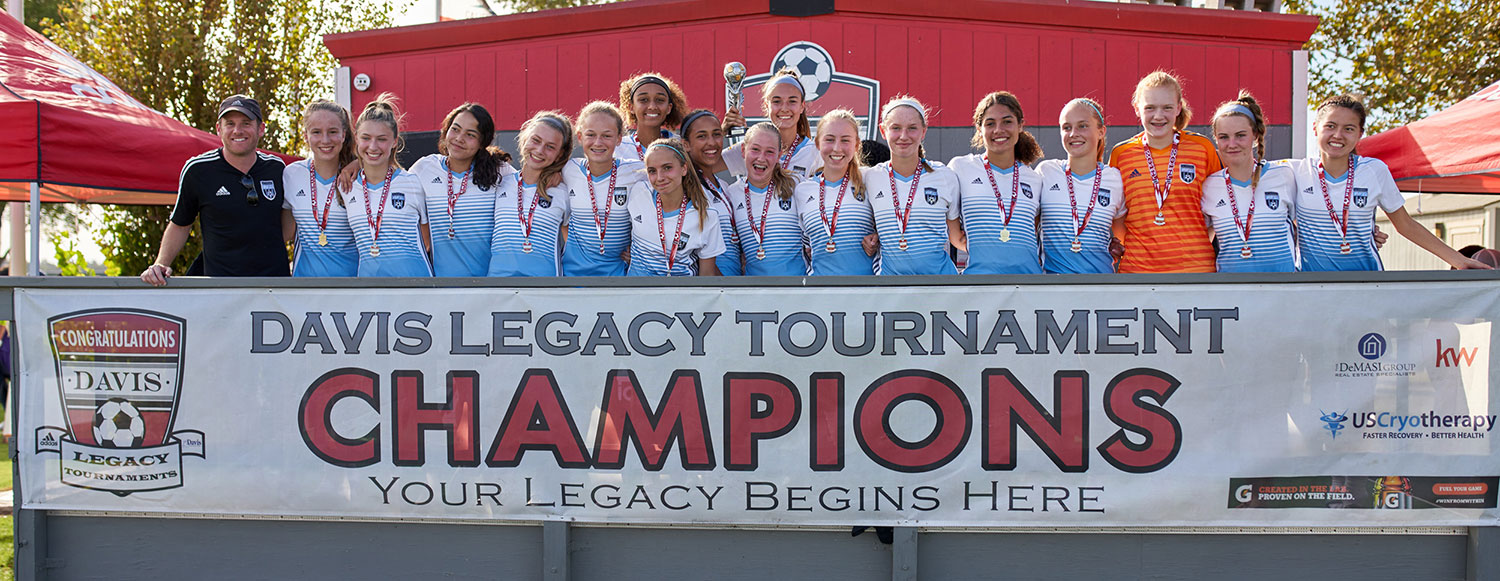 afc davis legacy tournament champions girls soccer
